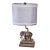 Mid-Century Modern Elephant Table Lamp With Shade by Carolina Pottery For Sale