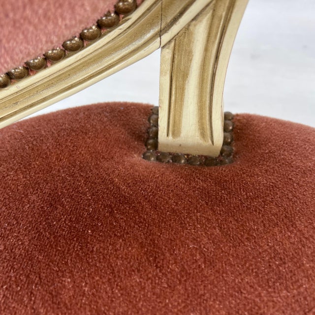 Textile Original French Louis XVI Medallion Back Dining Chairs – Set of 6 For Sale - Image 7 of 12