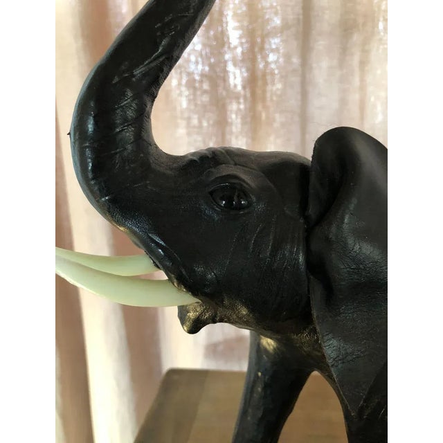 1950s Leather Elephants, 1950s, Set of 2 For Sale - Image 5 of 6