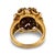 Vintage Gemstone Bouquet Cluster 18k Gold Cocktail Ring, Size 8 For Sale In Los Angeles - Image 6 of 6