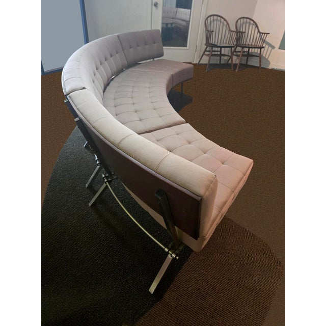 Contemporary 1990s Halô Three-Piece Curved Sectional Sofa by Rob Edley Welborn For Sale - Image 3 of 12