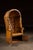 Amber Antique Tufted Leather Porter’s Chair With Storage Base in Amber For Sale - Image 8 of 10