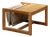 Habitat Pine Coffee Table with Jute Magazine Rack, 1980s For Sale