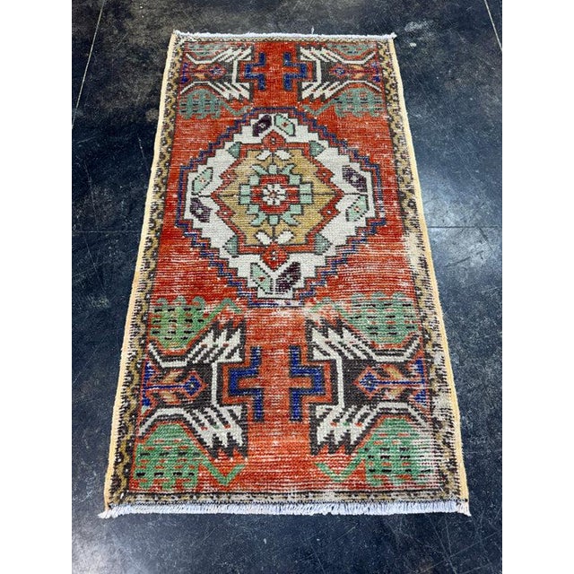 Turkish Yastik Rug 1'8" x 3'1" For Sale - Image 4 of 5