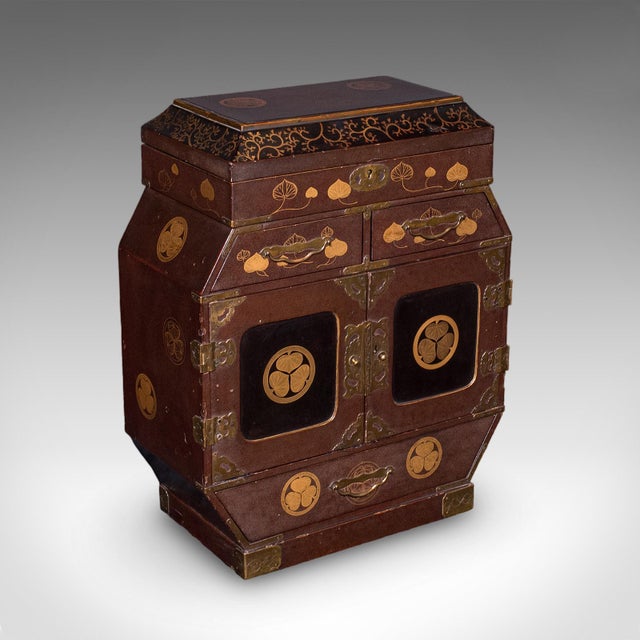 Japanese Antique Meiji Table Box, Japanese, Lacquered, Loose Leaf Tea Case, Victorian For Sale - Image 3 of 12