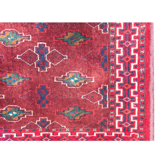 Vintage Persian Turkmen Rug For Sale - Image 12 of 13