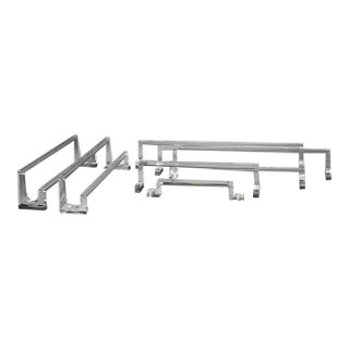 1970's Modern Lucite Towel Bars- Set of Seven For Sale