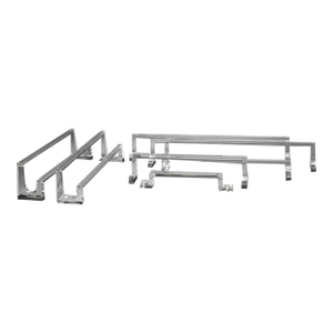 1970's Modern Lucite Towel Bars- Set of Seven