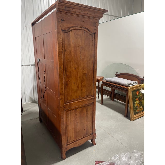 Late 20th Century Large French Country Style Television Armoire For Sale - Image 12 of 13