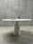 Absolutely beautiful and very rare „Finale 1790“ dining table in 140cm diameter in white Lasa marble from South Tyrol,...