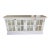 Vintage Painted White Sideboard Credenza Coastal Farmhouse Console Window Pane Doors 72” For Sale