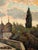 Gino Romiti, Rural Landscape, 1960s, Oil Painting on Panel For Sale - Image 3 of 7