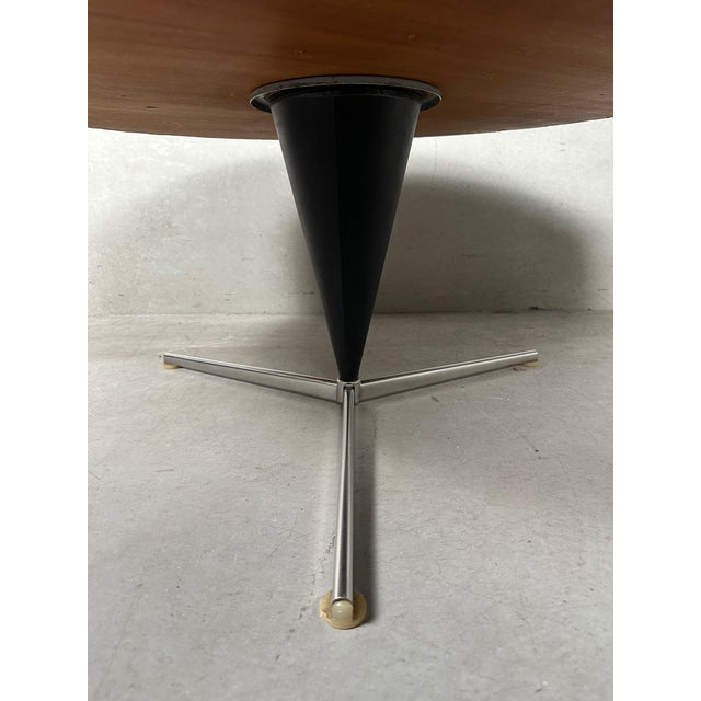 Wood Vintage Cone Coffee Table by Verner Panton for Plus-Linje, 1950s For Sale - Image 7 of 9