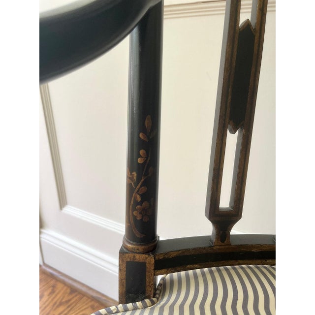Wood Mid 20th Century Federal Style Arm Chairs, a Pair For Sale - Image 7 of 11