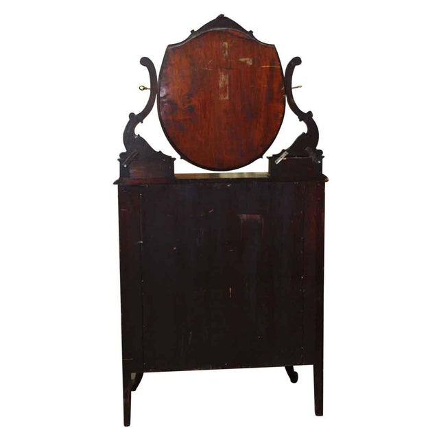 20th Century Queen Anne Mahogany Tall Dresser For Sale - Image 11 of 12