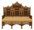 Early 20th Century Middle Eastern Carved Walnut Mashrabiya Settee, 1920s–1930s For Sale