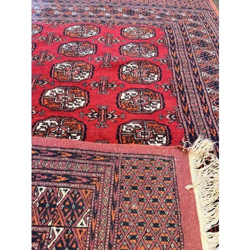 Vintage Bokhara Hand Knotted Pakistani Rug For Sale - Image 3 of 5