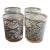 Late 20th Century Black and White Glasses - Set of 4 For Sale