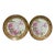 Vintage Royal Munich Porcelain Rose Cabinet Plates – Pair For Sale