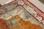 Textile Rug & Kilim’s Classic Agra Style Rug in Orange-Red, Blue Medallion Pattern For Sale - Image 7 of 9