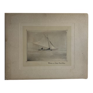 1920s Original Winter on Lake Mendota, Madison, Wi Photograph For Sale