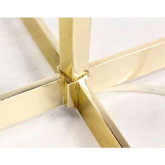 Tommi Parzinger Mid-Century Modern Machined Solid Brass Floor Lamp in Style of Tommy Parzinger For Sale - Image 4 of 10