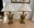Vintage Hand-Carved Italian Parcel-Gilt Neoclassical Greek Key Urn Lamps With Original Parchment Shades - Pair For Sale - Image 10 of 11