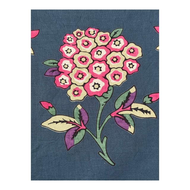 Tulu Textiles Inez Fabric 2 3/8 Yards Cotton Linen Blend For Sale