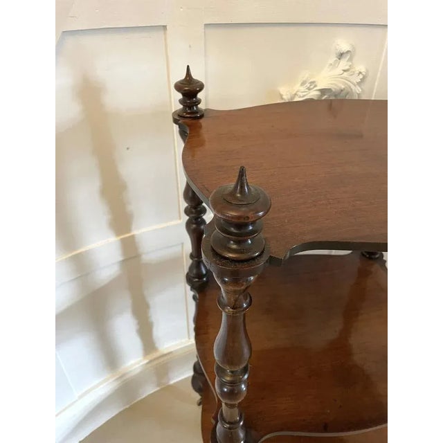 Antique Victorian Rosewood Freestanding Shelf For Sale - Image 9 of 13