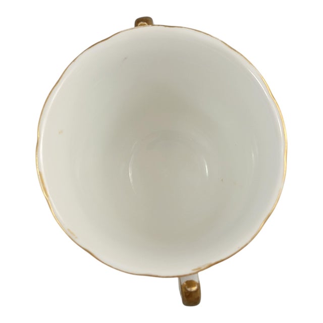 Ceramic Augustus Rex Revival Chocolate Cup Trembleuse and Saucer by Helena Wolfsohn, Dresden, 1870s, Set of 2 For Sale - Image 7 of 15