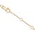 Haus of Brilliance 10K Yellow Gold Diamond Accent "D" Initial Charm and Link Bracelet For Sale - Image 4 of 6