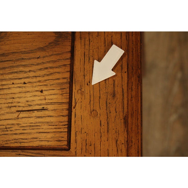 Henredon Artefacts Campaign Style Oak Console Table For Sale - Image 17 of 18