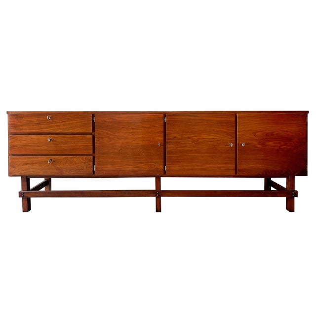 Brown Large Brutalist Buffet, 1960s For Sale - Image 8 of 8