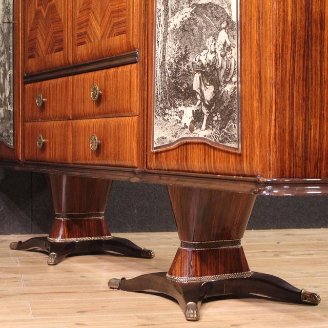 Italian Bar Cabinet by Fratelli Rigamonti Desio, 1940s For Sale - Image 4 of 13