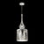 Mid-Century Modern Modernist Hand-Blown Murano Mercury Glass Pendant Chandelier W/ Chrome Fittings For Sale - Image 3 of 16