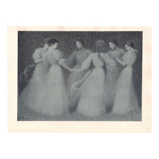 Henri Eugène Le Sidaner, La Ronde, 1898, Lithograph For Sale