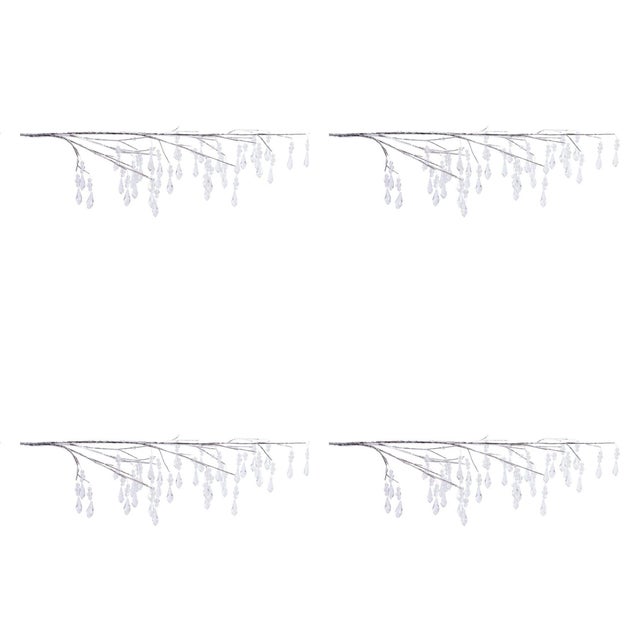 Rustic Jewel Icicle Drop Branch (Set of 4) For Sale - Image 3 of 3
