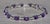 Contemporary The Carberry: Ladies 14K White Gold Bracelet set with Amethyst and Diamond For Sale - Image 3 of 8