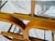 Wood Vintage MCM Mid Century Plycraft Attributed Étagère Oak Glass Wood Shelving Unit Bookcase Display For Sale - Image 7 of 12