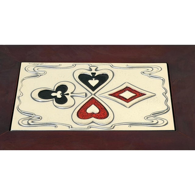 Mid-Century Modern Mid-Century Modern Sterling Silver & Enamel Playing Card Box, Castellini, Italy For Sale - Image 3 of 18