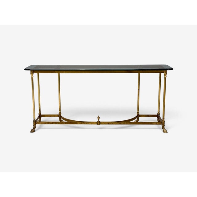 LaBarge, German Modern, Console Table, Brass, Glass, Germany, 1970s For Sale - Image 15 of 15