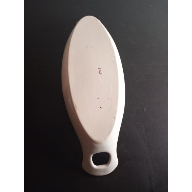 Vintage Porcelain Hand Painted Floral Moriage Vanity Tray For Sale - Image 4 of 8