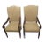 Vintage Upholstered Armchairs With Nailhead Trim - a Pair For Sale