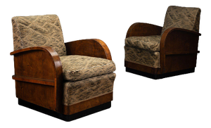 Art Deco Armchairs, 1930s, Set of 2