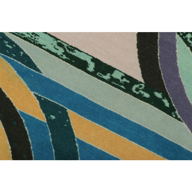 2020s Rug & Kilim's Modern Round Rug in Multicolor With Abstract Geometric Design For Sale - Image 5 of 7