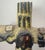18th Century Large 1700's Antique Polychromed Carved Folk Art Wood Religious Crucifix Cross For Sale - Image 5 of 18