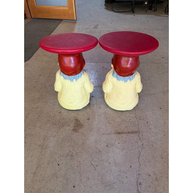 Selling a pair of authentic Kartell "Napoleon" gnome side tables/stools designed by Philippe Starck. These iconic designer...