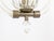 Brass and Clear Murano Glass Pendant Light attributed to Barovier & Toso For Sale - Image 6 of 13