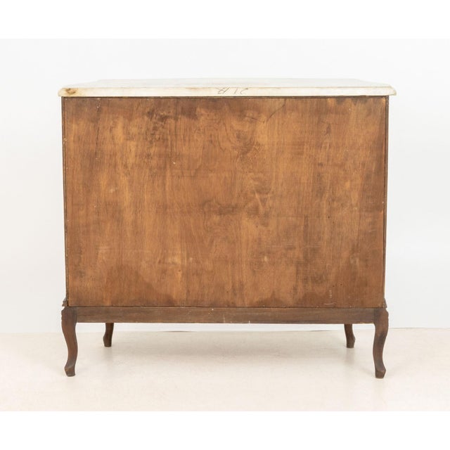 Louis XV Style Walnut Parquetry Commode For Sale - Image 10 of 10