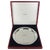 Cartier Polished Pewter Silver Tray With Original Red Presentation Box For Sale